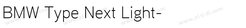 BMW Type Next Light字体转换